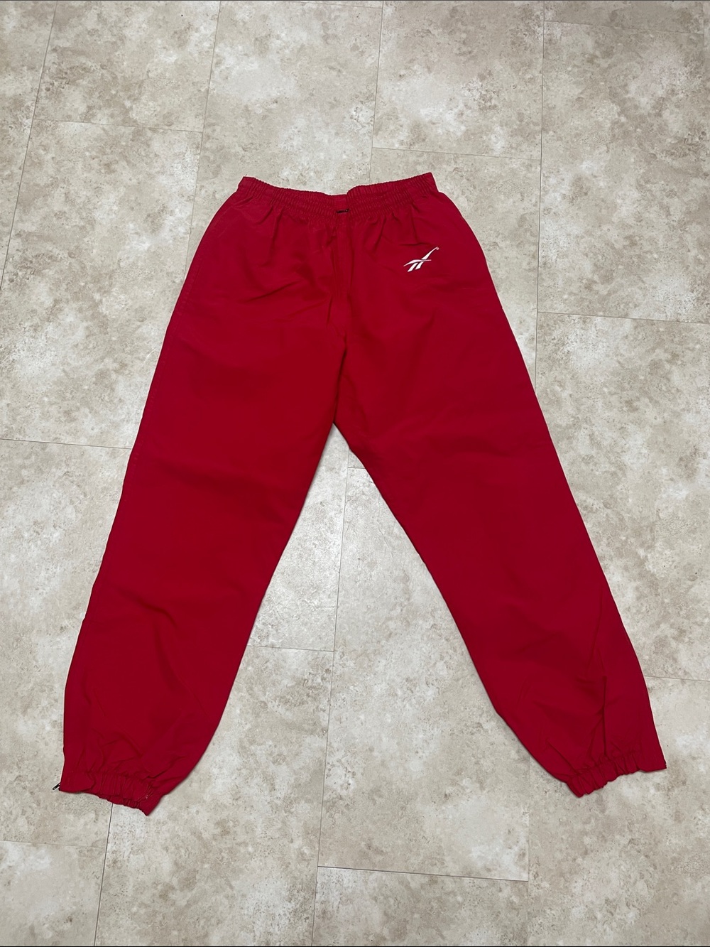 Vintage Reebok Red Men's Athletic Sweatpants large